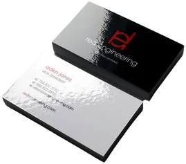 Tarjetas con barniz a registro — Croma Studio